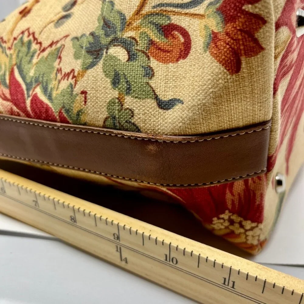 Talbots Floral Canvas Tote & Wristlet Set